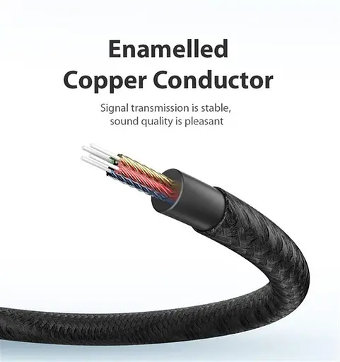 Кабель Vention Audio 3.5 mm M - 3.5 mm F, 2m, Black (BHBBH) - фото 9