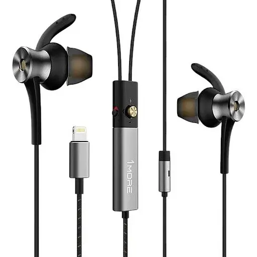 Навушники 1MORE Dual Driver ANC Lightning In-Ear Headphones Gray - фото 1