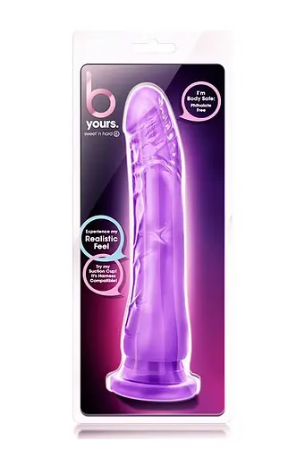 Фалоімітатор B Yours Sweet N Hard 6 21.5 см фіолетовий - фото 5