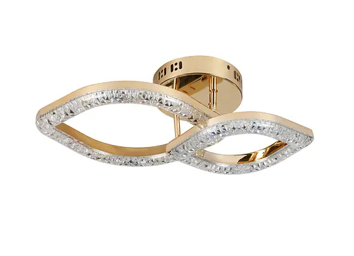 Люстра светодиодная акриловая Sirius 2721/1+1 GD 24W*2