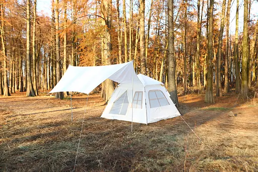 Автоматическая кемпинговая палатка с тентом 240×240×170 см слоновая кость OldBro CC-SY23ZP005 - фото 2