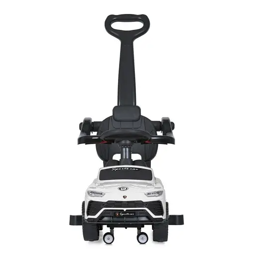 Дитяча каталка-толокар M 5044L-1 білий, з батьківською ручкою - фото 5