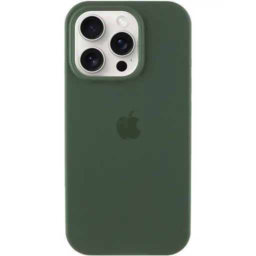 Чохол Silicone Case Full Protective (AA) для Apple iPhone 16 Pro (6.3) Зелений / Cyprus Green - фото 1
