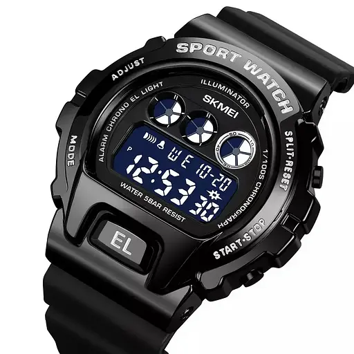 Чоловічий наручний годинник Skmei 1905 Чорний - фото 3