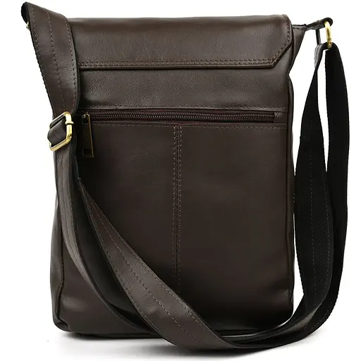 Чоловіча шкіряна сумка А4 через плече TARWA 33х26х8 см sum0028167 - фото 5