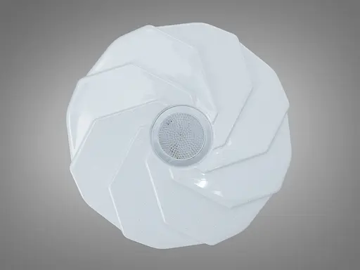 LED люстра Romin 34 Вт біла хром до 6 м² без пульта - фото 3