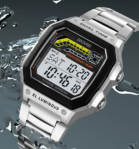 Наручний годинник чоловічий Skmei 2307 steel Silver, 2307SSI (18461) - фото 4