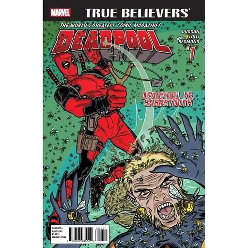 True Believers Deadpool Deadpool Vs Sabretooth (2016) #1 - фото 1