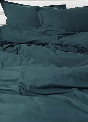 Комплект постільної білизни полуторний 155х215 см варена бавовна White Dream Зелений (2001/3) - фото 2