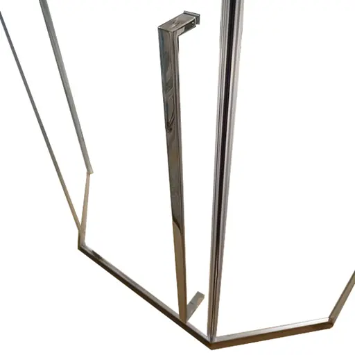 Душова кабіна без піддону Koer SR SC06-100x100x200-TR-01 прозоре скло Easy Clean 8 мм, хром KR5365, Універсальна, прозорий, хром - фото 7