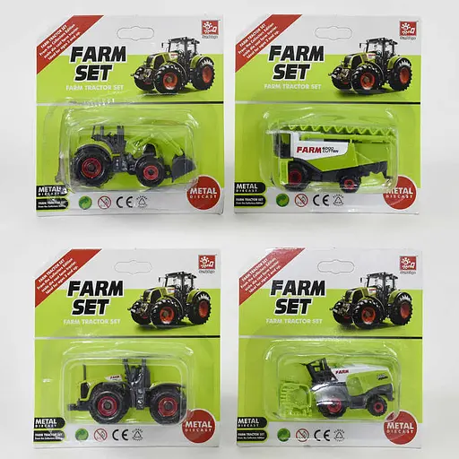 Трактор металлопластик, на листе (В ассортименте) - фото 5