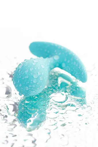 Анальна пробка ToDo Anal Plug Blob 5.5 см (бірюзовий) - фото 13