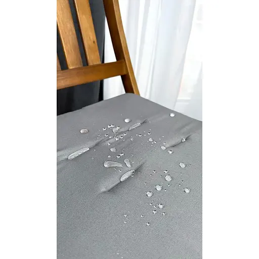 Водоотталкивающая подушка на стул Темно-серый однотон (2 шт.) - фото 7