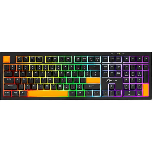 Клавіатура Xtrike Me KB-512 UA Silent switch LED USB Black (KB-512BKUA) - фото 1