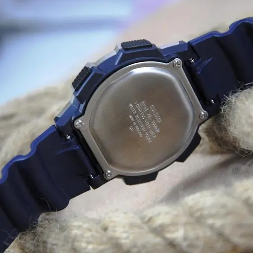 Мужские спортивные часы наручные электронные синие оригинальные Casio Collection AE-1000W-2AVEF - фото 2