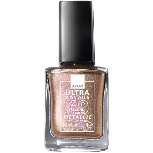 Швидковисихаючий лак для нігтів Avon УльтраКолір за 60 секунд з металевим ефектом Mani Queen 10ml (158511376) - фото 1