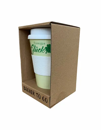 Эко-кружка термокружка Becher to go для кофе и чая из волокон бамбука 350 мл - фото 3