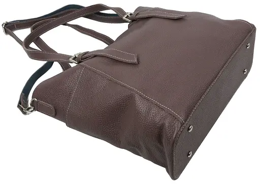 Женская кожаная сумка с двумя ручками Borsacomoda 28х33х11 см sum0024067 - фото 9