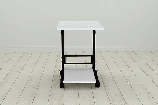 Стіл приставний Ferrum-decor Френу 62x40x60 метал Чорний ДСП Білий 16мм (FRD-102505) - фото 3