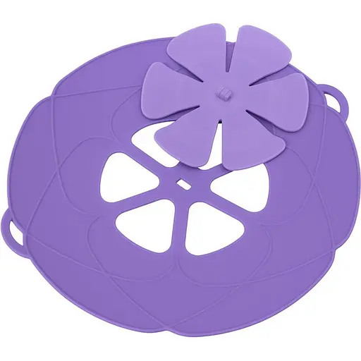 Силіконова кришка шумівка невикипайка непроливайка для каструлі, сковороди Ø 29 см, Yu Xin Бузковий 87800 - фото 1