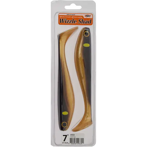 Силикон FishUP Wizzle Shad 7" #354 Gold Ayu (2 шт/уп) - фото 2