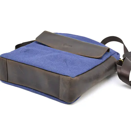 Кожаная мужская сумка через плечо TARWA 32х27х8 см sum0025738 - фото 3