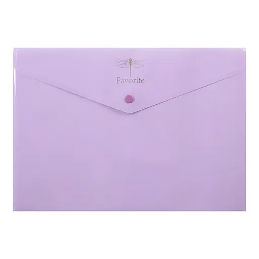 Папка-конверт на кнопці FAVOURITE BM.3953-26 BUROMAX, PASTEL, A4, бузкова (4823078952066) - фото 1