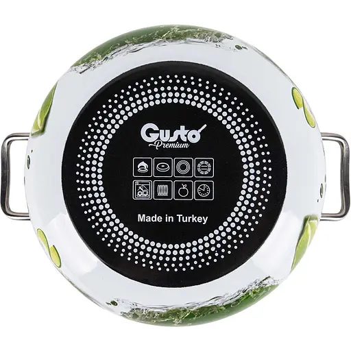 Кастрюля Gusto Premium Яркие лаймы GT-T-122-LI 22 см 5.1 л (117694) - фото 5