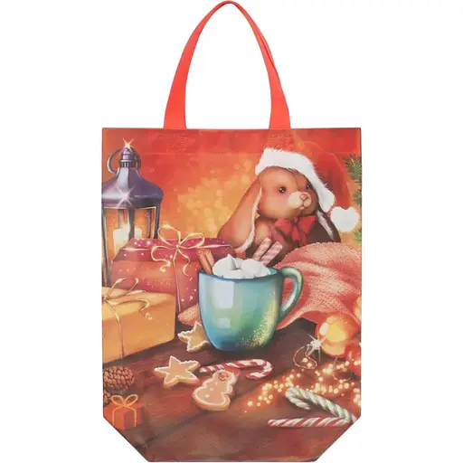 Єко-сумка Новорічний кролик 290х330 Різнокольоровий (NY) - фото 1