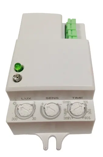 Датчик движения (микроволновый) со встроенным фотоэлементом IP20,3-2000 (LU-DD-08W) - фото 1