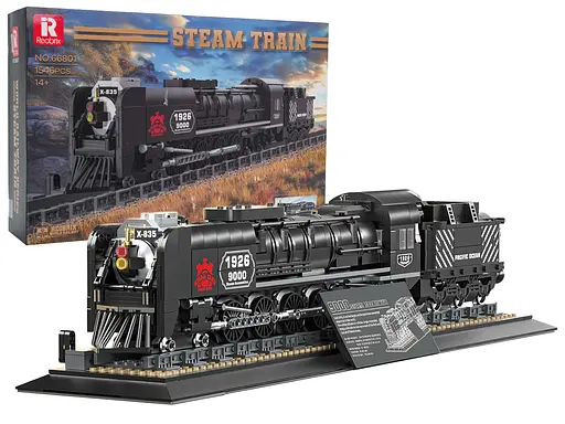 Конструктор "Ретро локомотив" 1546 елементів чорний Ramiz