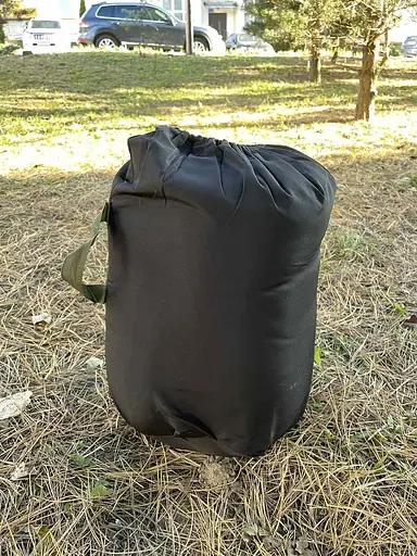 Зимний спальный мешок на флисе до -35С (Оливковый) - фото 9