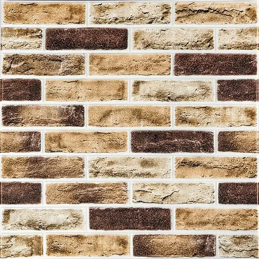 Самоклеющийся 3D панель клинкер песочный 700x700x4мм Клинкер песочный кирпич (415) SW-00000770 - фото 1