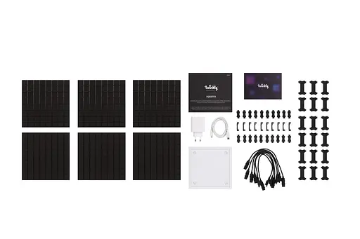 Twinkly Панель Smart LED Twinkly Squares 1+5 RGB, Gen II, IP20, 16x16см, кабель білий - фото 2