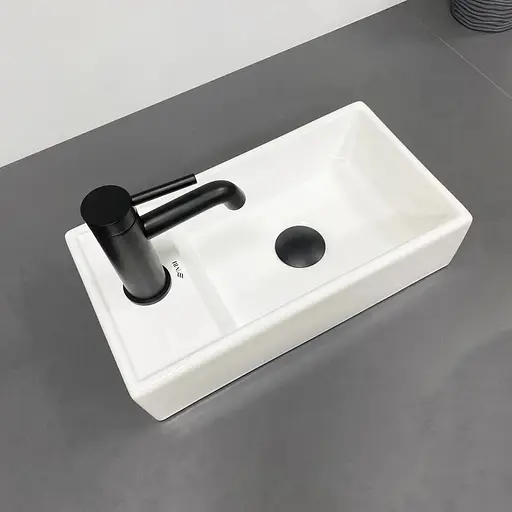 Умивальник VBI Lago R white накладний підвісний VBI-015610, Білий - фото 1