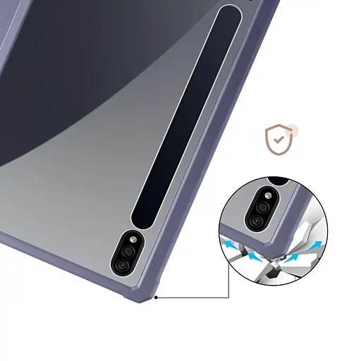 Чохол TPUCristal SlimTPU Spen holder Samsung Galaxy Tab S9 Plus / S9+ FE / S10+ 12.4 Фіолетовий - фото 6