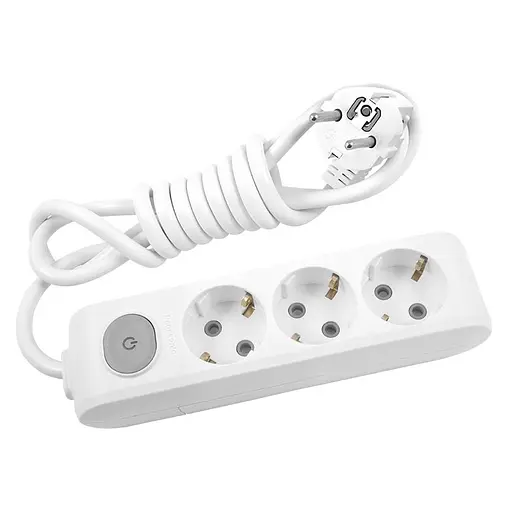 Подовжувач Panasonic X-Tendia із заземленням 3 гнізда, 5 м (WLTA04352GR-UA)