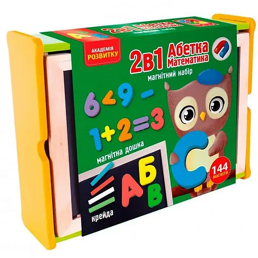 Игра настольная "Магнитный развивающий набор с доской" Vladi Toys VT5411-17 Укр - фото 1