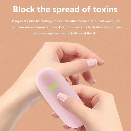 USB-перезаряжаемое тепловое импульсное устройство против зуда, электронная палочка для снятия зуда на открытом воздухе - фото 6