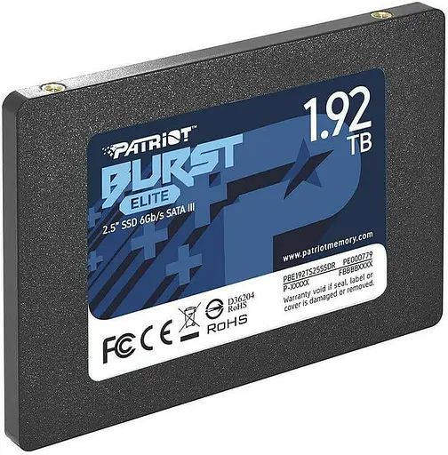 Накопичувач SSD Patriot Sata 2.5" 1.92TB Burst Elite (PBE192TS25SSDR) - фото 2