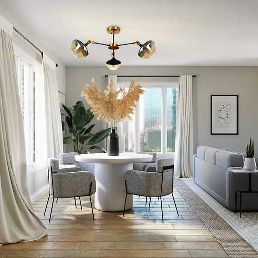 Люстра стельова Brille в спальню E27 60W G (BL-966C/3) - фото 9