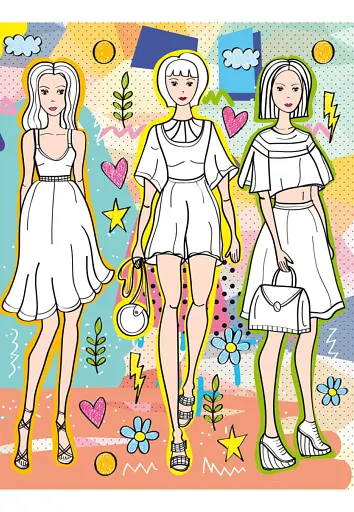 Книжка для малювання, творчості та моди для класних сучасних дівчат - фото 3