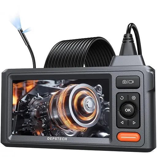 Ендоскоп-камера зі світлом 1080P з 5-дюймовим IPS-екраном