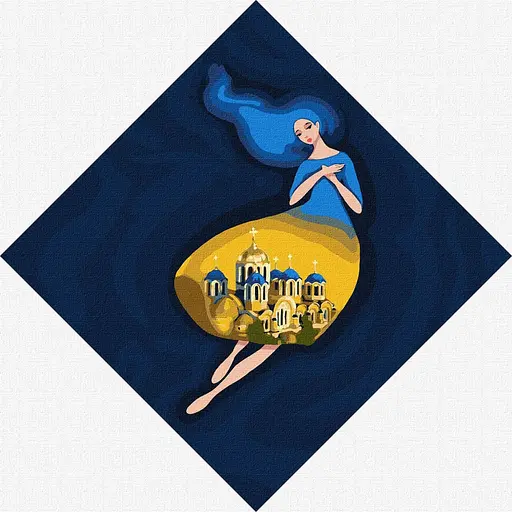 Картина по номерам "Берегиня Владимирская" Ideyka KHO4913 30х30 см