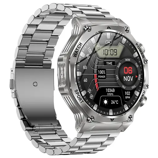 Часы Smart Surf X Pro Silver Steel, 2 ремешка - фото 10