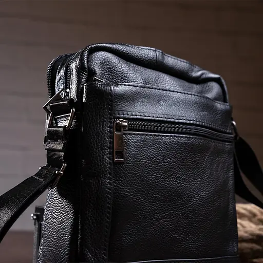 Чоловіча шкіряна сумка Vintage 19х23х6 см sum0014994 - фото 6