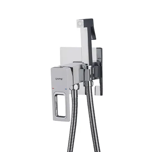 Змішувач для душу гігієнічний вбудований білий Gappo 1/8, Білий G7217-8 - фото 1