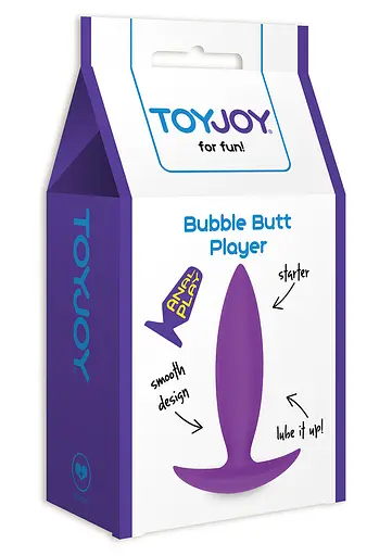 Анальна пробка Bubble Butt Player Starter 10 см (фіолетовий) - фото 3