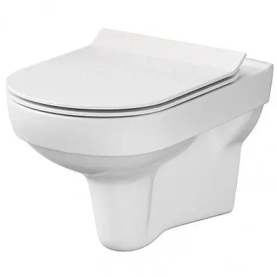 Сидение для унитаза Cersanit City Slim K98-0134 soft-close из дюропласта антибактериальное - фото 2