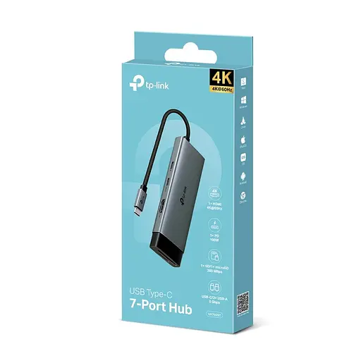 USB-Хаб TP-Link USB Type-C 7 в 1 (UH7020C) - фото 4